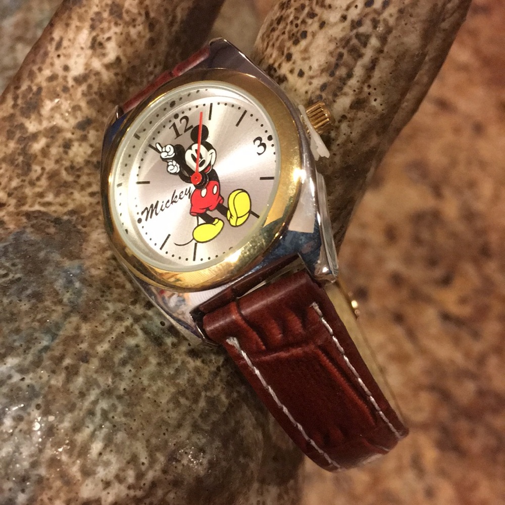 Disney. Leather band Mickey watch